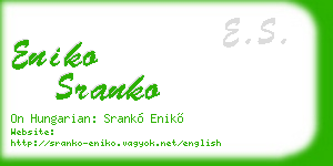 eniko sranko business card